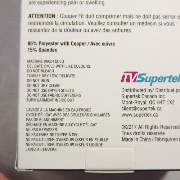 2 Compression Elbow Sleeves, Unisex, Black, Copper Fit - Picture 8 of 11